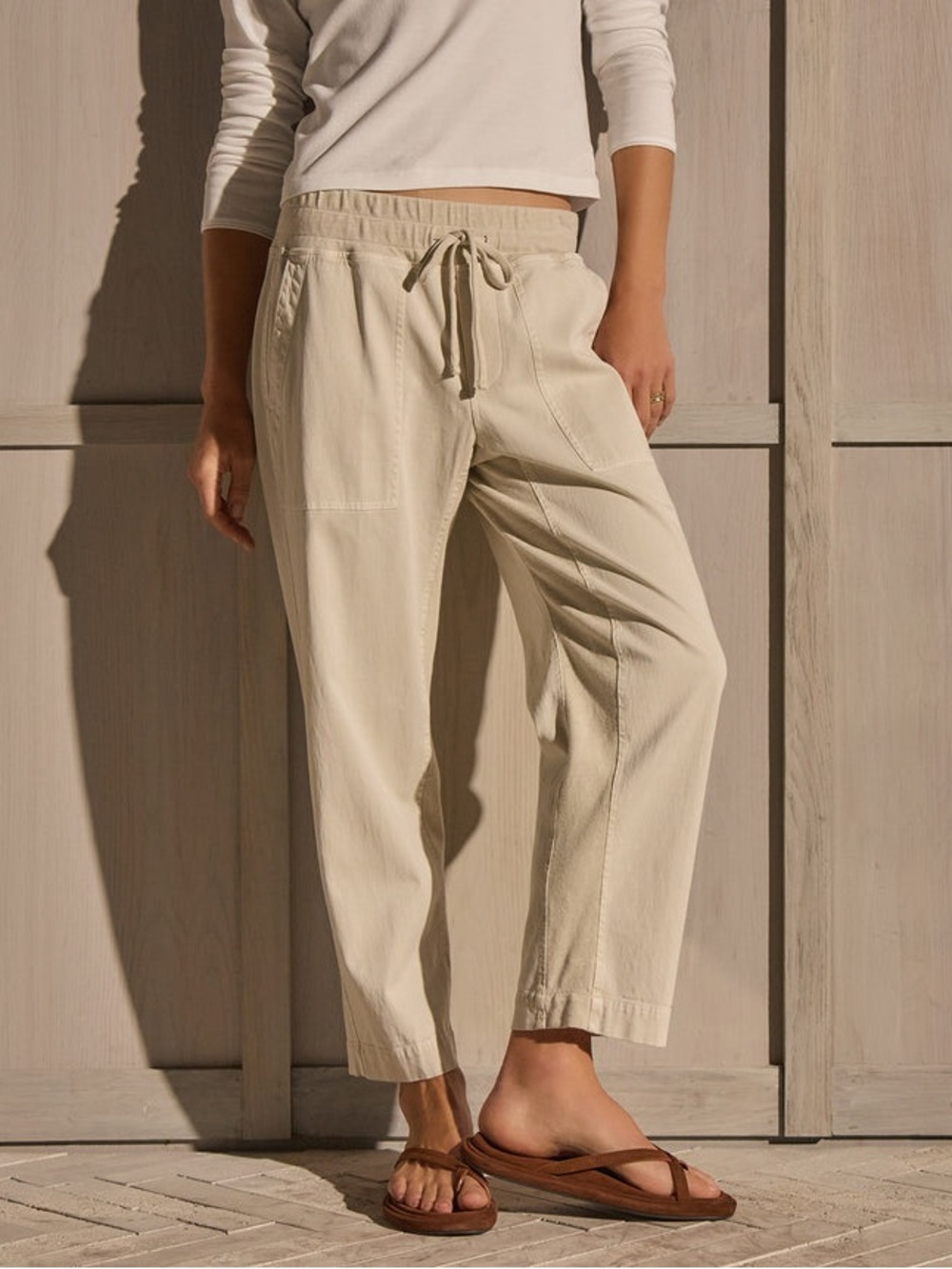 JAMES PERSE MIXED MEDIA STRAIGHT PANT